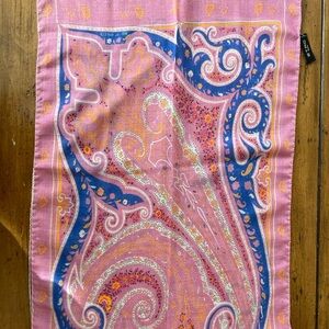 Authentic ETRO Milano Silk Scarf – Iconic Paisley Print